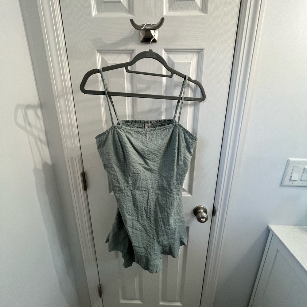 ASOS frilled bottom and open back romper